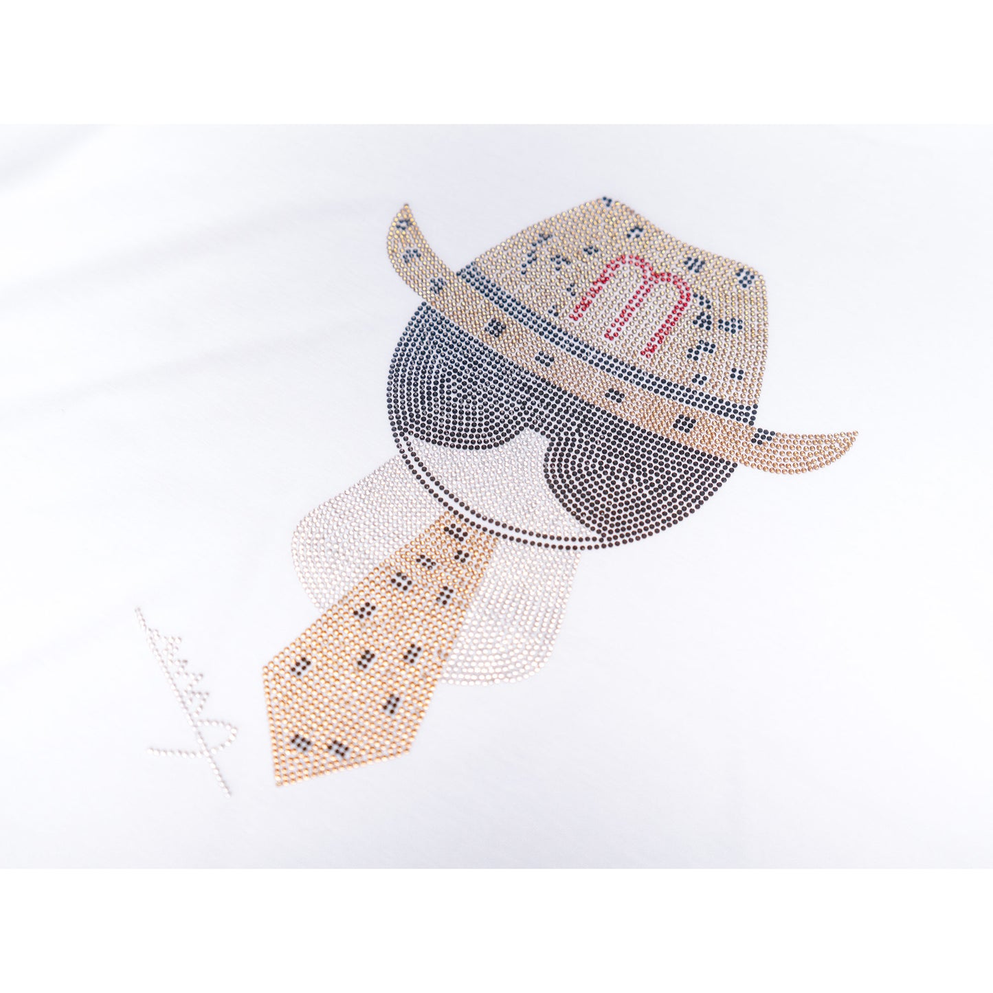 Hat Design_Rhinestone T-shirt