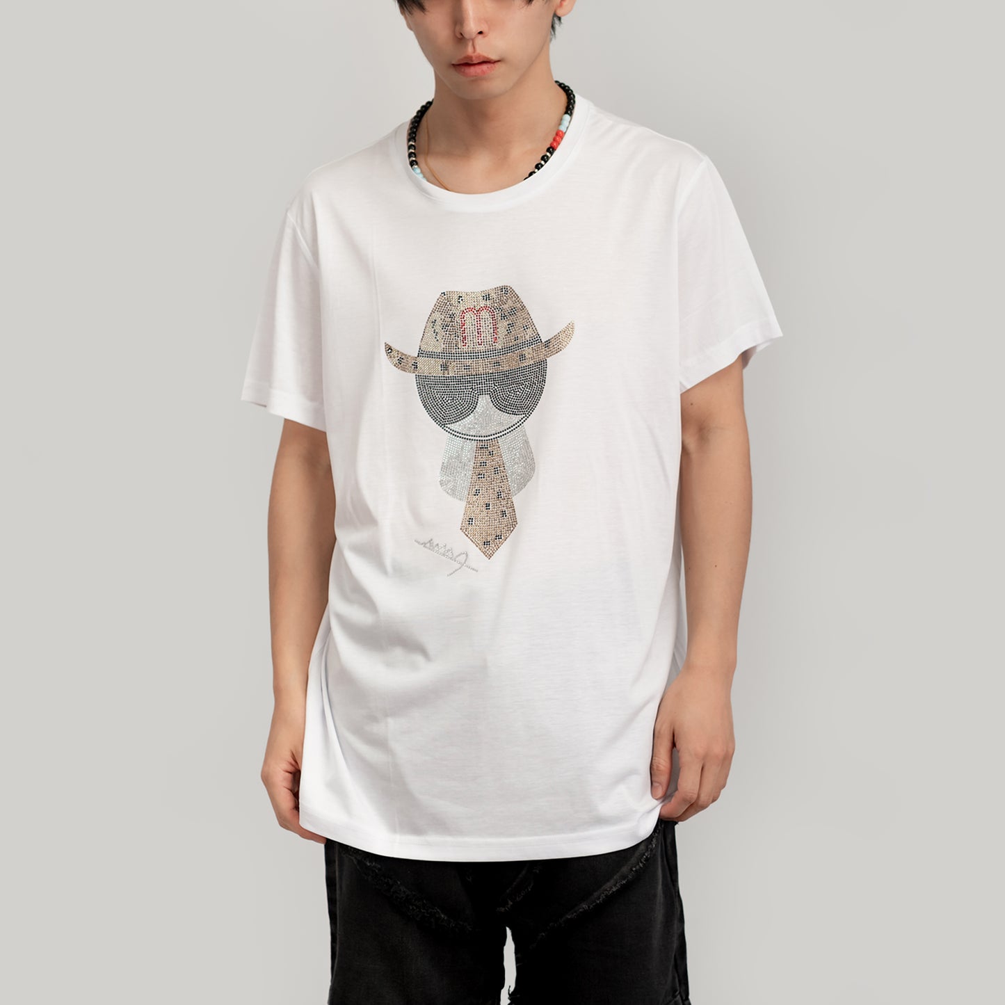 Hat Design_Rhinestone T-shirt