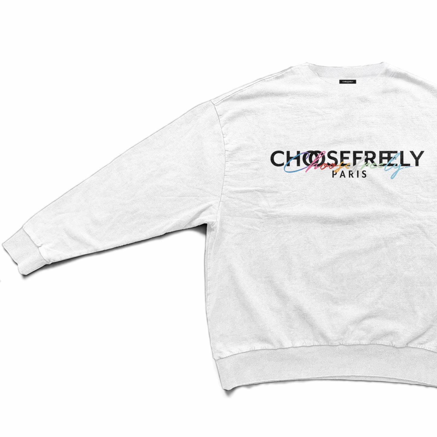 【予約商品】CHOOSE FREELY PARIS Colorful LOGO トレーナー