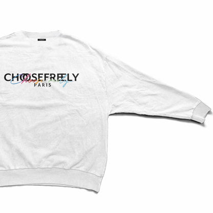 【予約商品】CHOOSE FREELY PARIS Colorful LOGO トレーナー