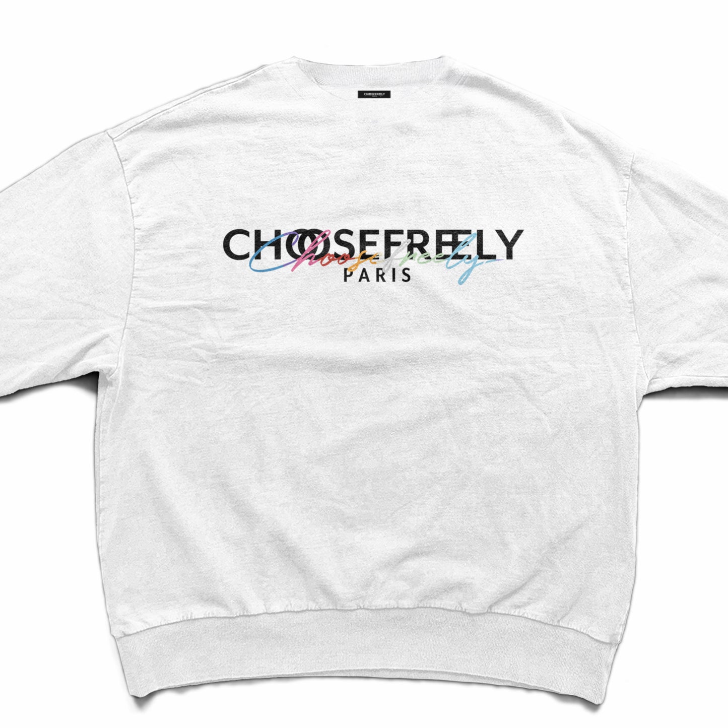 【予約商品】CHOOSE FREELY PARIS Colorful LOGO トレーナー