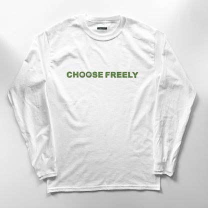 【予約商品】GREEN ON CHOOSE FREELY ロングスリーブTシャツ