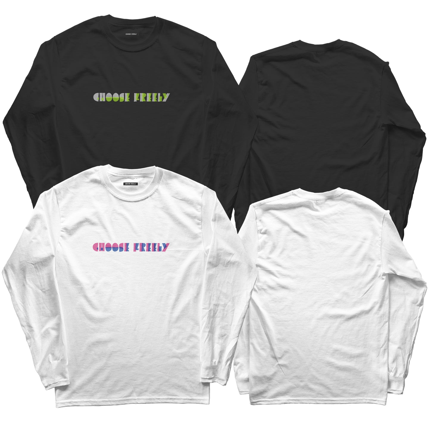 【予約商品】TAPE TEXT LOGO Colorful Ver.ロングスリーブTシャツ