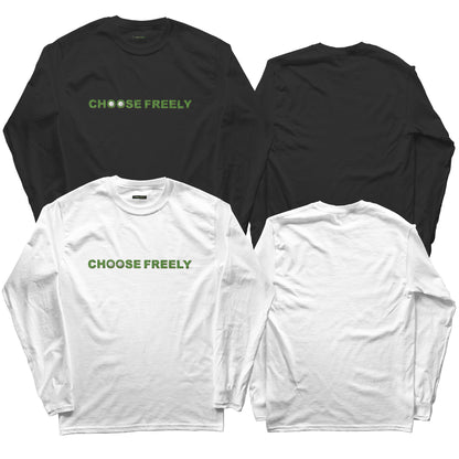 【予約商品】GREEN ON CHOOSE FREELY ロングスリーブTシャツ