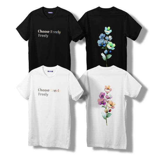 【予約商品】Sweet Color LOGO with Flower オーバーサイズ Tシャツ