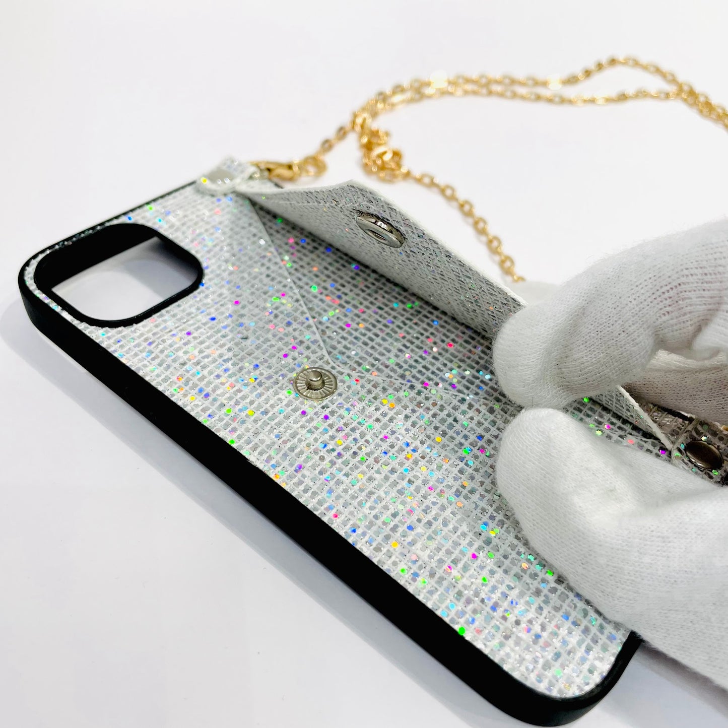 iPhone13/14 case_Glitter card case