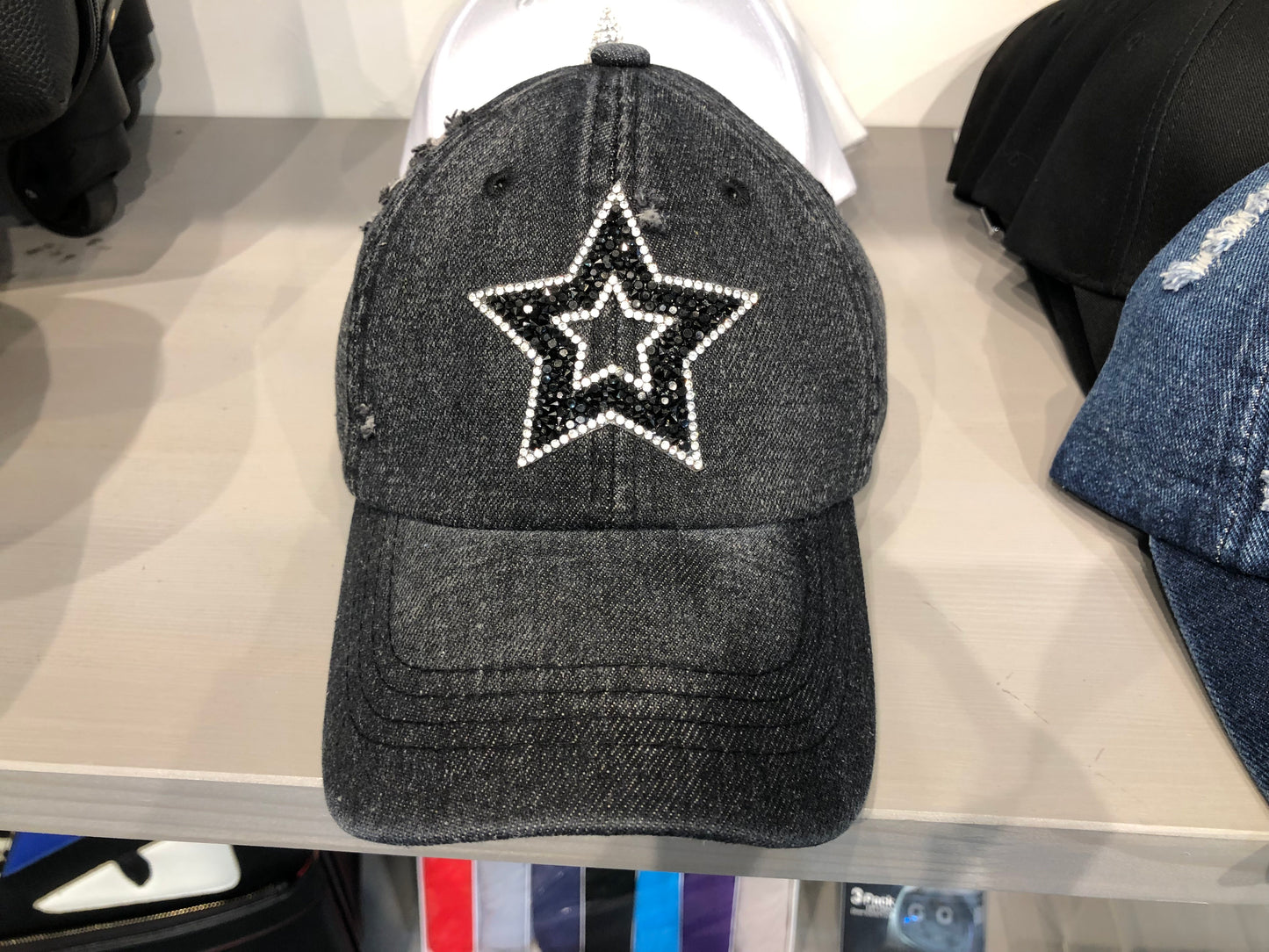 Rhinestone Star_Denim Cap