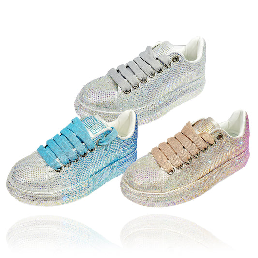 Ladies_Rhinestone_Low Cut Sneakers