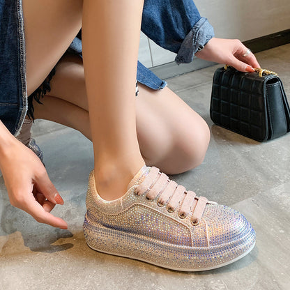 Ladies_Rhinestone_Low Cut Sneakers