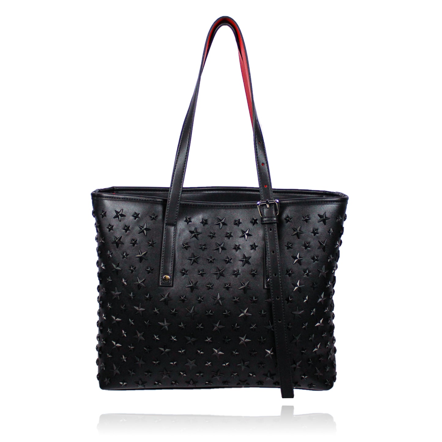 Studded Tote Bag_Black_☆Black