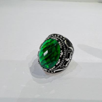 Greenstone_Vintage Ring_Silver