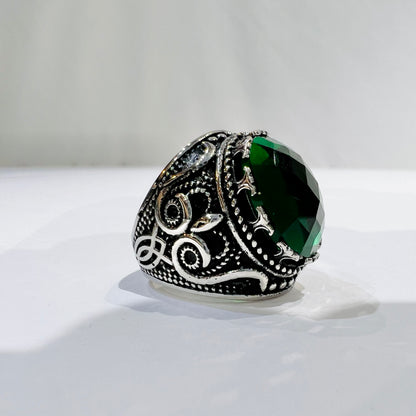 Greenstone_Vintage Ring_Silver