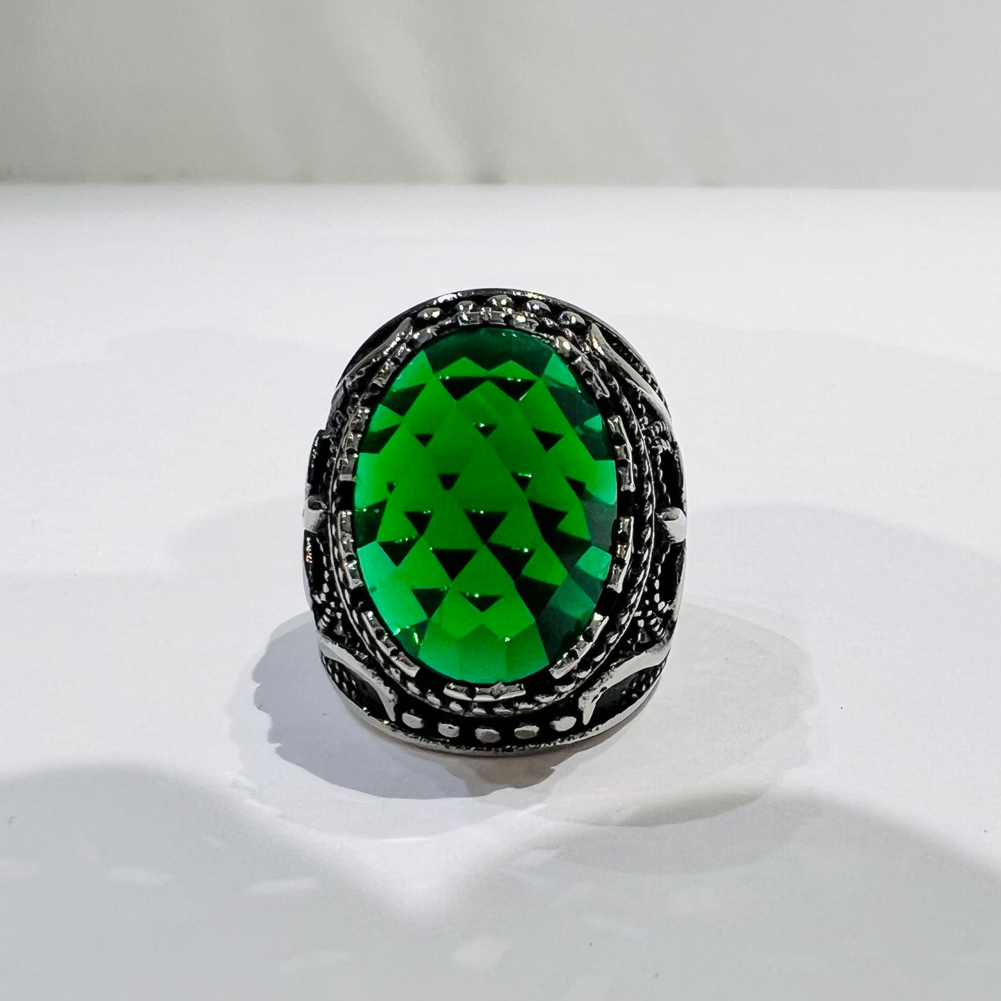 Greenstone_Vintage Ring_Silver