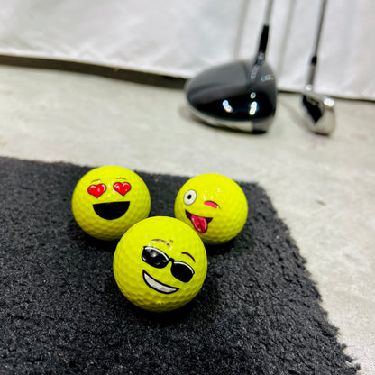 Emoji design _ golf ball _ 6 ball set