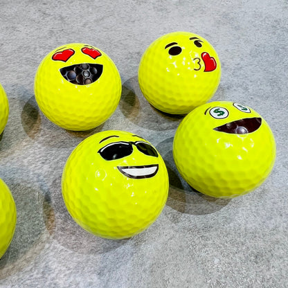 Emoji design _ golf ball _ 6 ball set