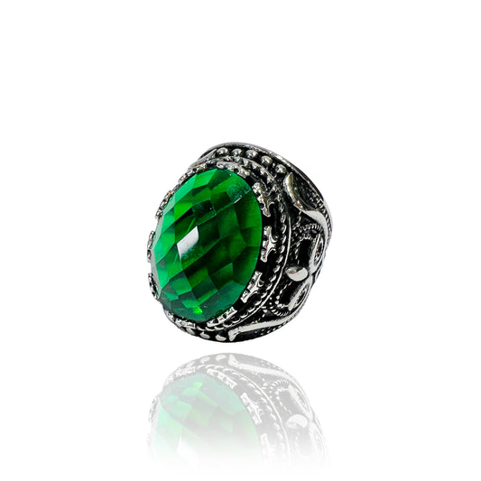 Greenstone_Vintage Ring_Silver