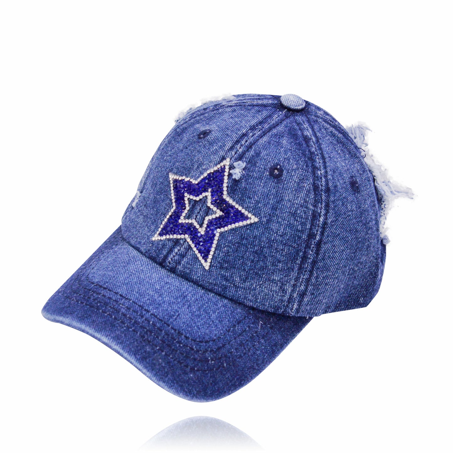 Rhinestone Star_Denim Cap