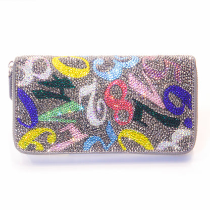 Rhinestone_Number Wallet