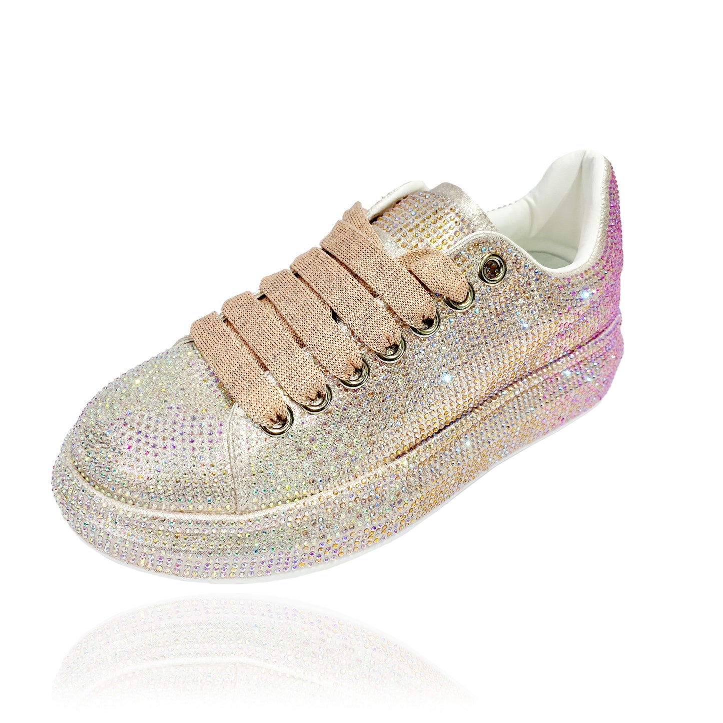 Ladies_Rhinestone_Low Cut Sneakers