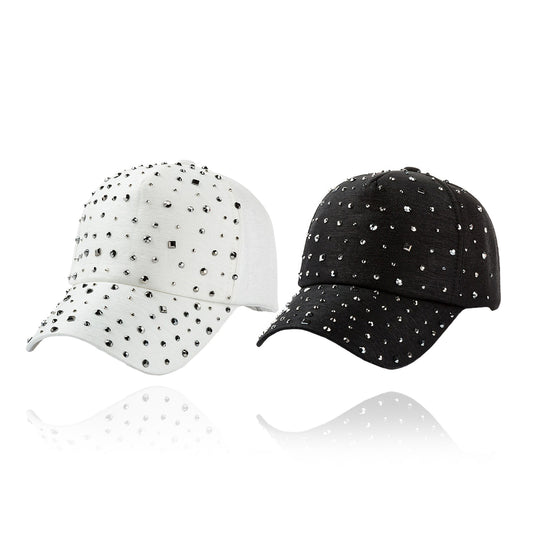 studded decoration cap